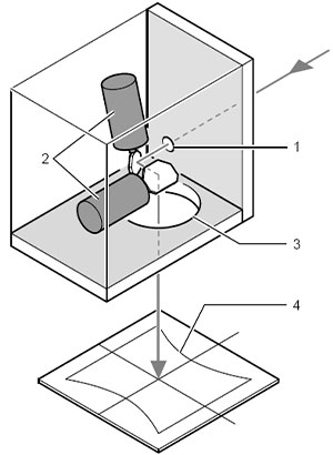 How does the galvo scan head work?